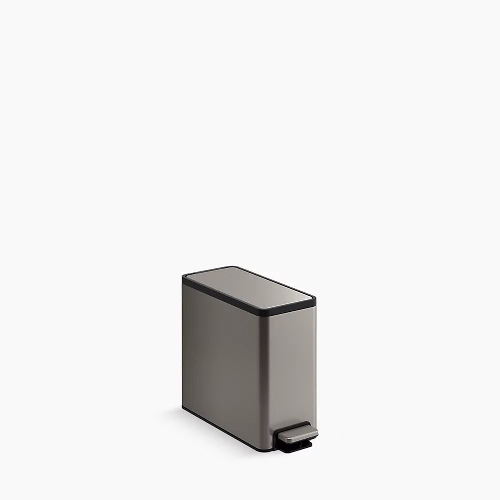 Kohler 2.5-gallon slim step trash can K-20957-ST - Plumbing Market