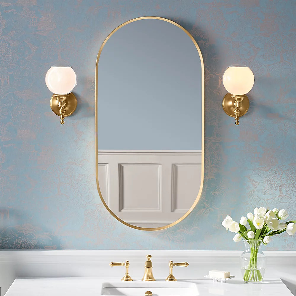 Kohler Essential 20" x 40" capsule framed mirror K-26051-BGL - Plumbing Market
