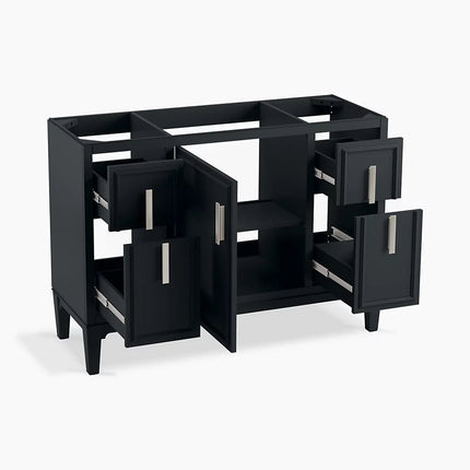 Kohler Southerk 48" bathroom vanity cabinet with sink and quartz top K-33546-ASB-1WX - Plumbing Market