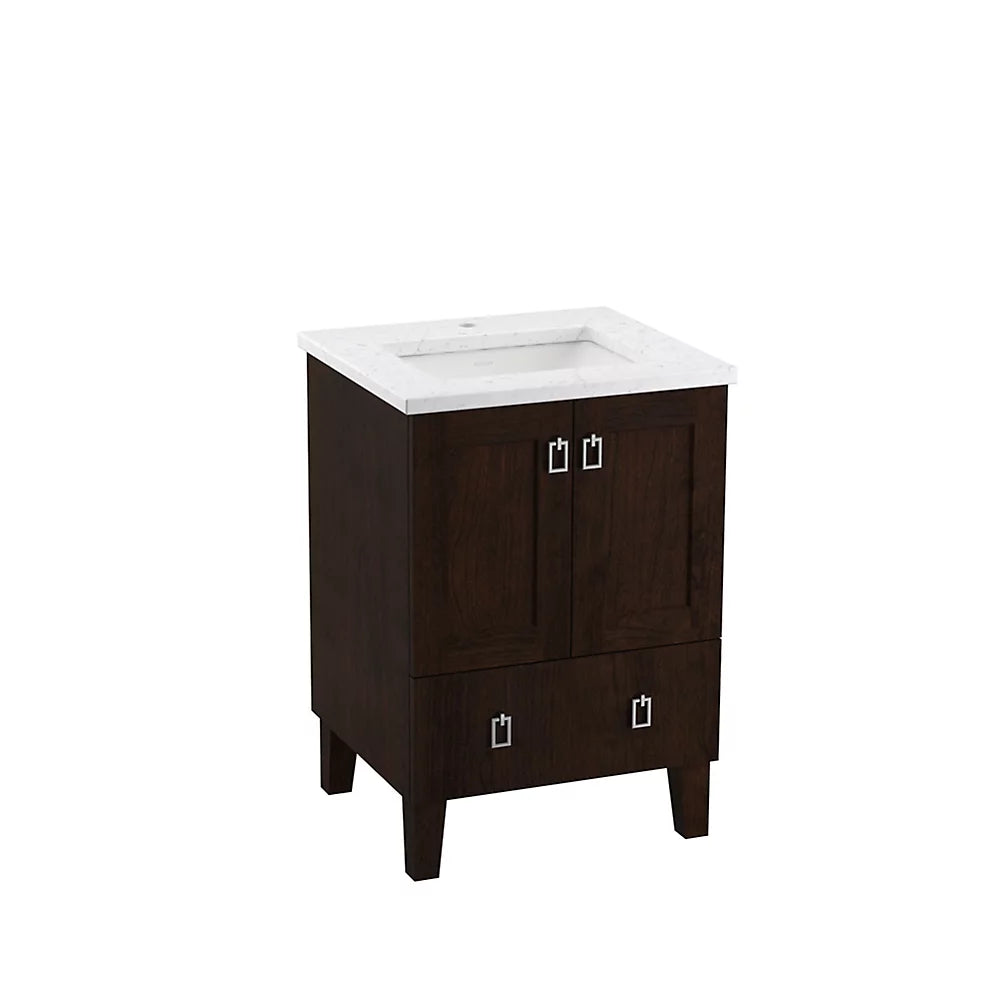 Kohler Poplin 24" bathroom vanity cabinet K-99527-LG-1WB - Plumbing Market