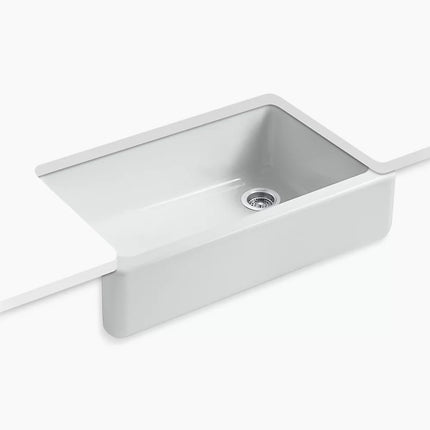 Kohler Whitehaven 35-3/4" undermount single-bowl farmhouse kitchen sink K-6489-95 - Plumbing Market