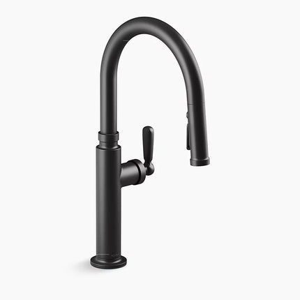 Kohler Edalyn by Studio McGee Pull-down kitchen sink faucet with three-function sprayhead K-28358-BL - Plumbing Market