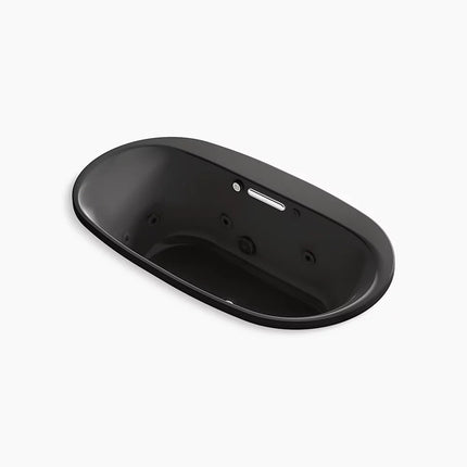 Kohler Underscore 65-1/2" x 35-3/4" drop-in Heated BubbleMassage air bath with whirlpool K-5716-XHGH-7 - Plumbing Market