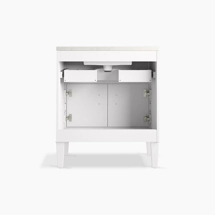 Kohler Southerk 30" bathroom vanity cabinet with sink and quartz top K-33544-ASB-0 - Plumbing Market