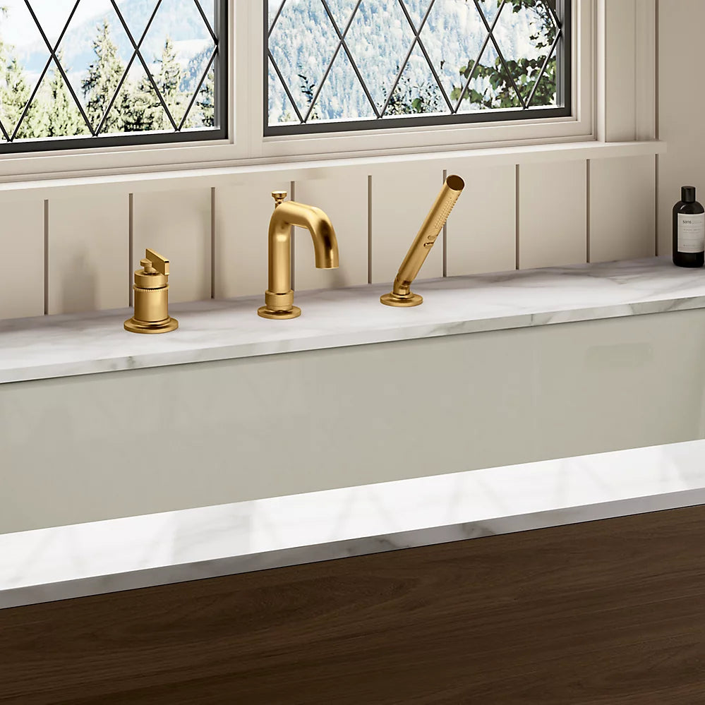 Kohler Castia 1H Bathroom Bath Filler W/Handshower 35913-4-BL - Plumbing Market