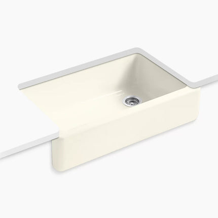 Kohler Whitehaven 35-3/4" undermount single-bowl farmhouse kitchen sink K-6489-96 - Plumbing Market