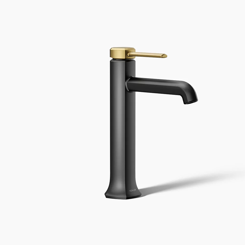 Kohler Occasion Tall single-handle bathroom sink faucet, 0.5 gpm K-27003-4N-BMB - Plumbing Market