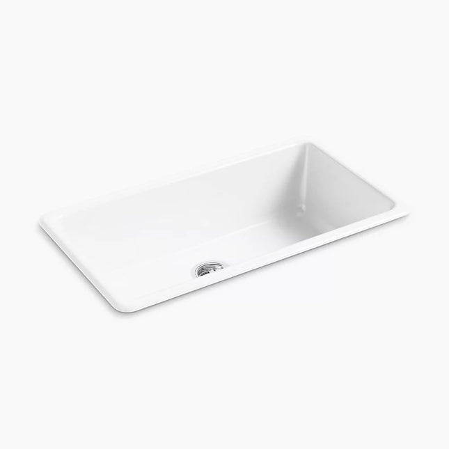 Kohler Iron/Tones 33" top-/undermount single-bowl kitchen sink K-5707-0 - Plumbing Market