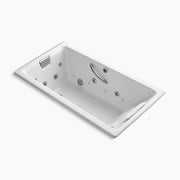 Kohler Tea-for-Two 66" x 36" drop-in Effervescence whirlpool bath K-856-V-0 - Plumbing Market