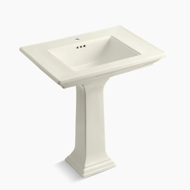 Kohler Memoirs Stately 30-3/4" rectangular pedestal bathroom sink K-2268-1-96 - Plumbing Market