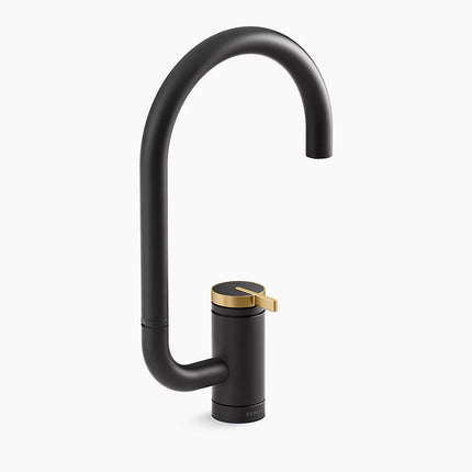 Kohler Components Single-handle bar sink faucet with two-function extended-reach spout K-28277-BMB - Plumbing Market