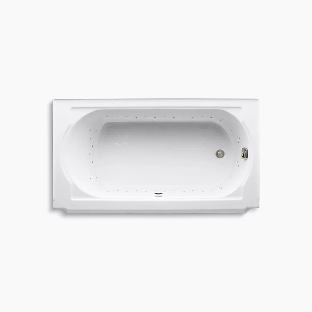Kohler Memoirs 60" x 33-3/4" alcove BubbleMassage air bath, right drain K-724-GBN-96 - Plumbing Market