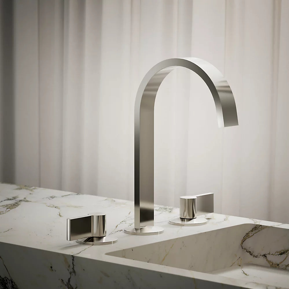 Kohler Components Bathroom sink faucet spout with Ribbon design, 1.2 gpm K-77968-SN - Plumbing Market