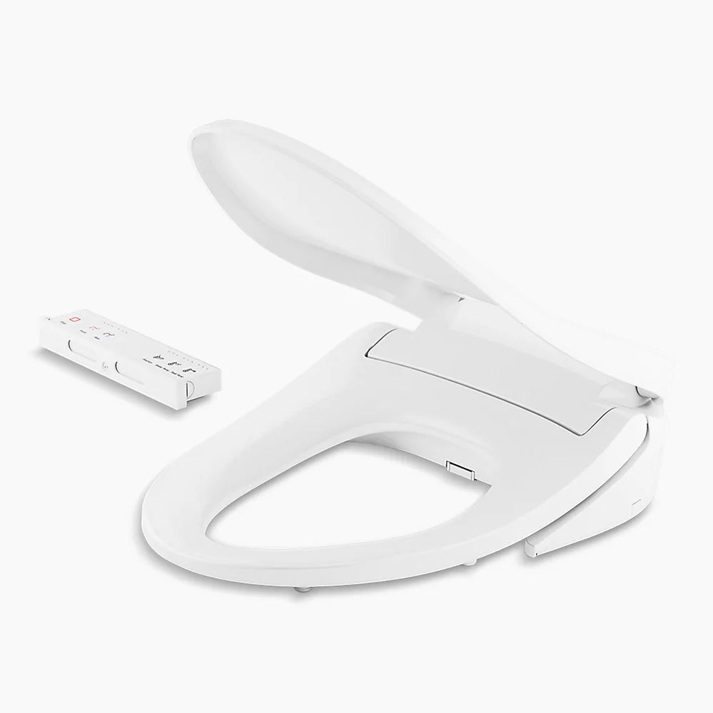 Kohler PureWash E700 Elongated bidet toilet seat with remote control K-27142-CR-0 - Plumbing Market