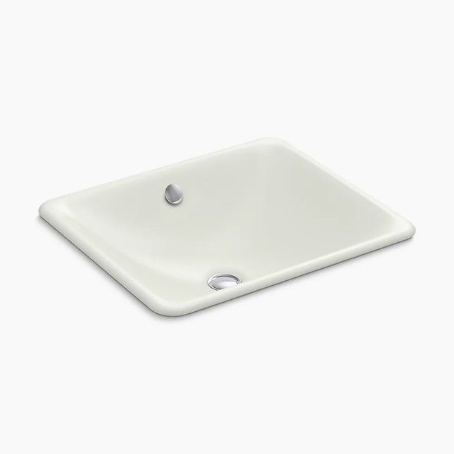 Kohler Iron Plains 18-1/2" rectangular drop-in/undermount bathroom sink K-5400-NY - Plumbing Market