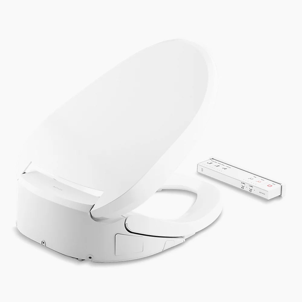 Kohler PureWash E820 Elongated bidet toilet seat with remote control K-8298-CR-0 - Plumbing Market