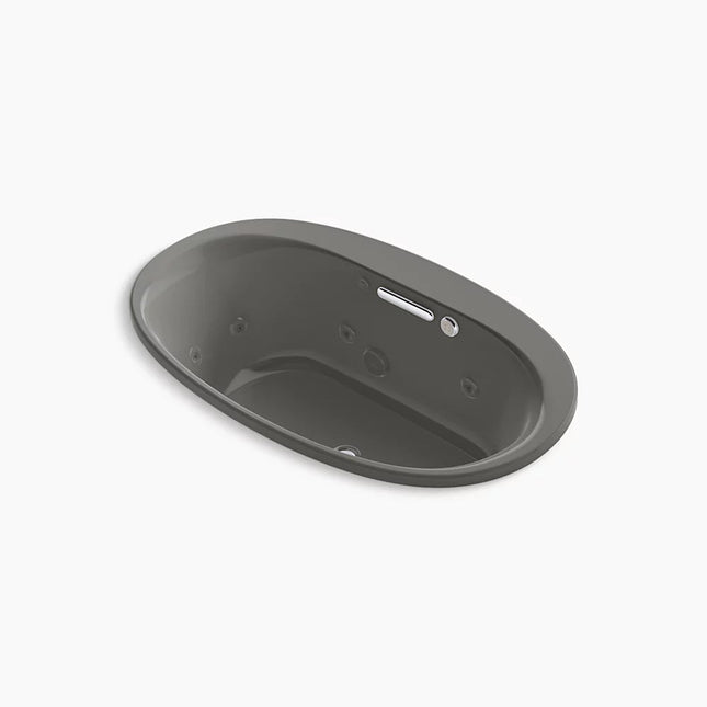 Kohler Underscore 59-3/4" x 35-3/4" drop-in Heated BubbleMassage air bath with whirlpool K-5714-XHGH-58 - Plumbing Market