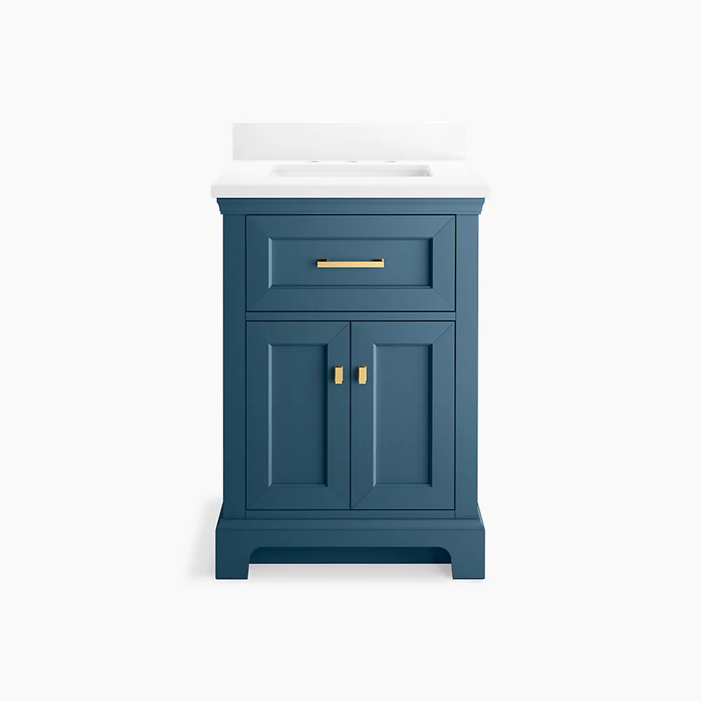 Kohler Charlemont 24" bathroom vanity cabinet with sink and quartz top K-29259-BD1-TDB - Plumbing Market