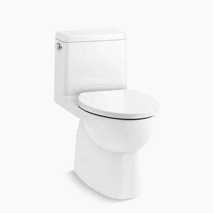 Kohler Reach One-piece Compact Elongated Toilet with Skirted Trapway - Plumbing Market