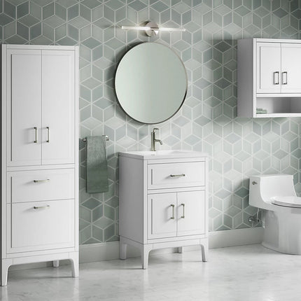 Kohler Seer 24" bathroom vanity cabinet with sink and quartz top K-33551-ASB-0 - Plumbing Market