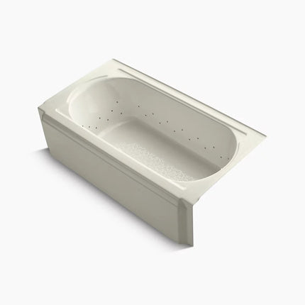 Kohler Memoirs 60" x 33-3/4" alcove BubbleMassage air bath, right drain K-724-GBN-96 - Plumbing Market