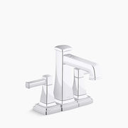 Kohler Riff Centerset bathroom sink faucet, 0.5 gpm K-27398-4N-CP - Plumbing Market