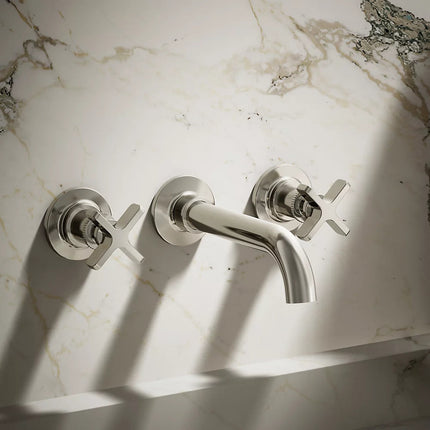Kohler Castia by Studio McGee Wall-mount bathroom sink faucet trim, 1.2 gpm K-T35909-3-SN - Plumbing Market