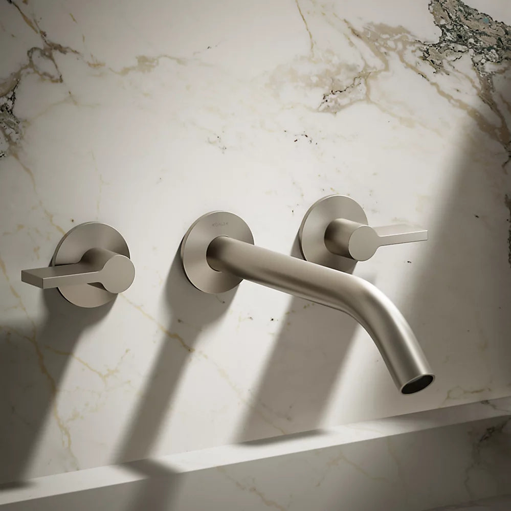 Kohler Components Wall-mount bathroom sink faucet spout with Tube design, 1.2 gpm K-T23890-BN - Plumbing Market