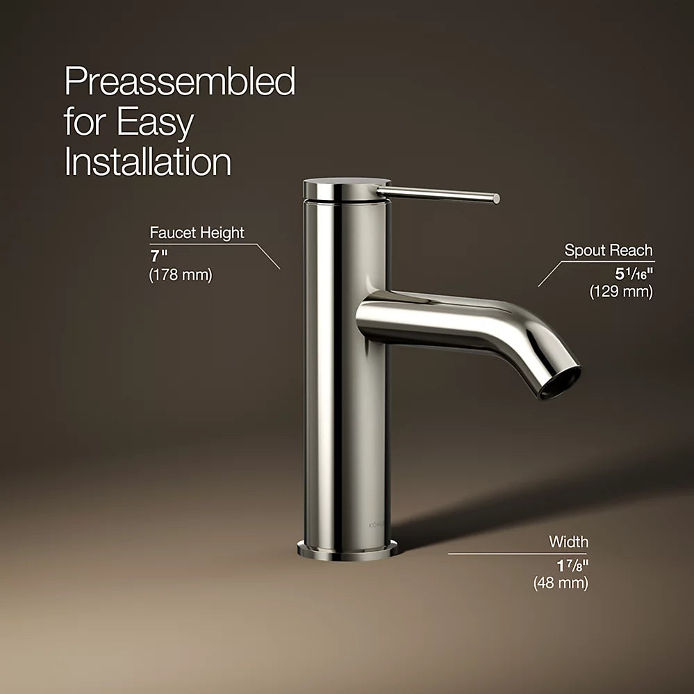 Kohler Components Single-handle bathroom sink faucet, 1.2 gpm K-77958-4A-SN - Plumbing Market