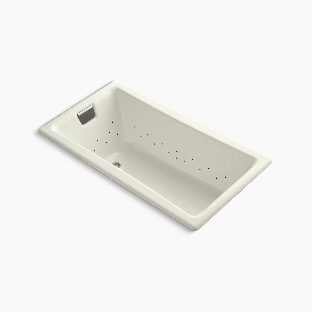 Kohler Tea-for-Two 60" x 32" drop-in Heated BubbleMassage air bath K-852-GHBN-96 - Plumbing Market