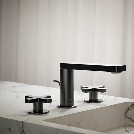 Kohler Composed Widespread bathroom sink faucet with Cross handles, 1.2 gpm K-73060-3-BL - Plumbing Market