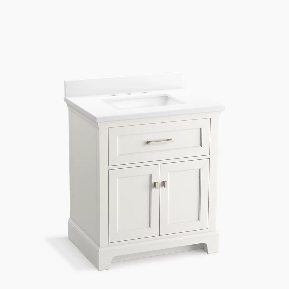 Kohler Charlemont 30" bathroom vanity cabinet with sink and quartz top K-29260-BD1-0 - Plumbing Market