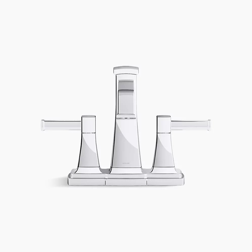 Kohler Riff Centerset bathroom sink faucet, 1.2 gpm K-27398-4-CP - Plumbing Market