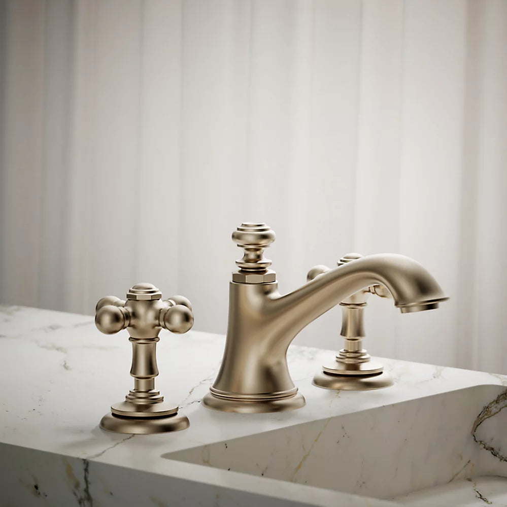 Kohler Artifacts Cross bathroom sink faucet handles K-98068-3-BV - Plumbing Market