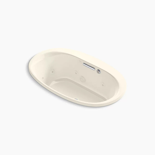 Kohler Underscore 59-3/4" x 35-3/4" drop-in Heated BubbleMassage air bath with whirlpool K-5714-XHGH-96 - Plumbing Market