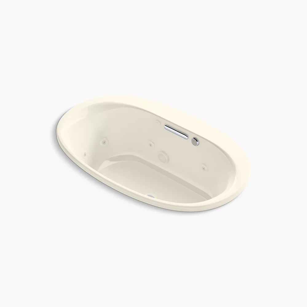 Kohler Underscore 59-3/4" x 35-3/4" drop-in Heated BubbleMassage air bath with whirlpool K-5714-XHGH-96 - Plumbing Market