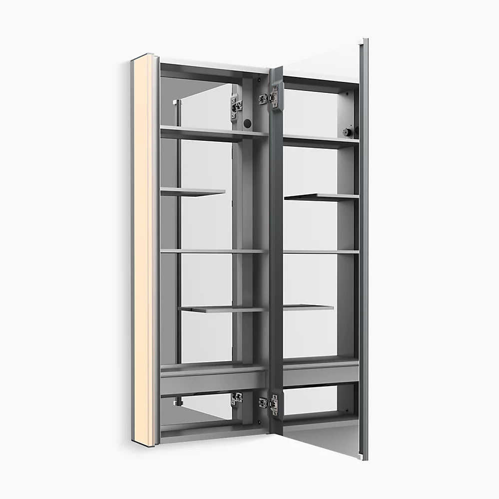 Kohler Maxstow 17" x 40" lighted medicine cabinet K-81147-SLE-DA1 - Plumbing Market