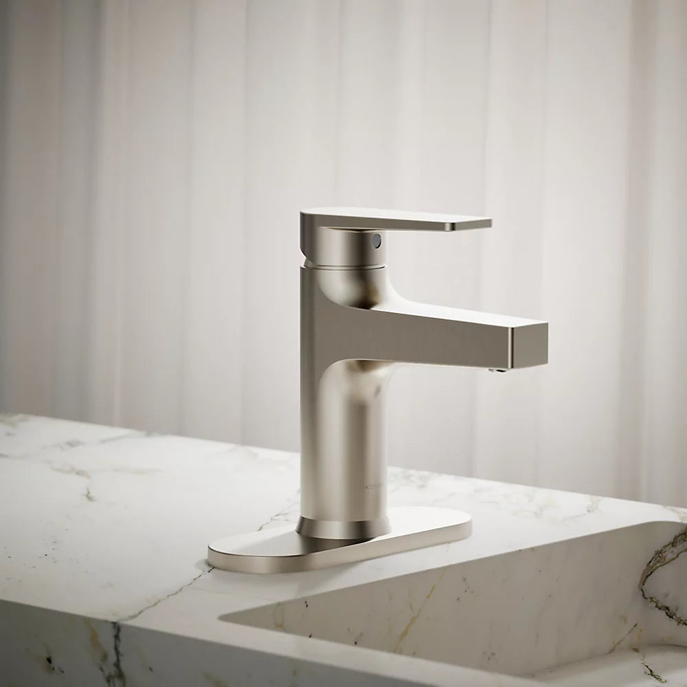Kohler Taut Single-handle bathroom sink faucet, 1.2 gpm K-74021-4-BN - Plumbing Market
