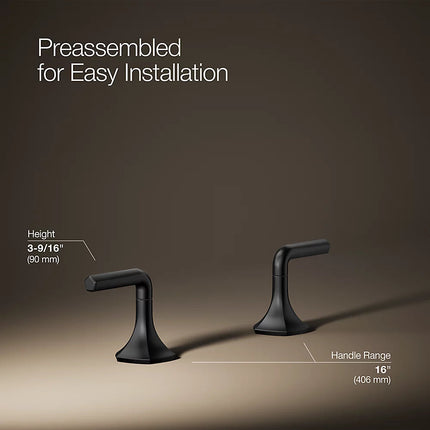 Kohler Occasion Lever bathroom sink faucet handles K-27010-4-BL - Plumbing Market