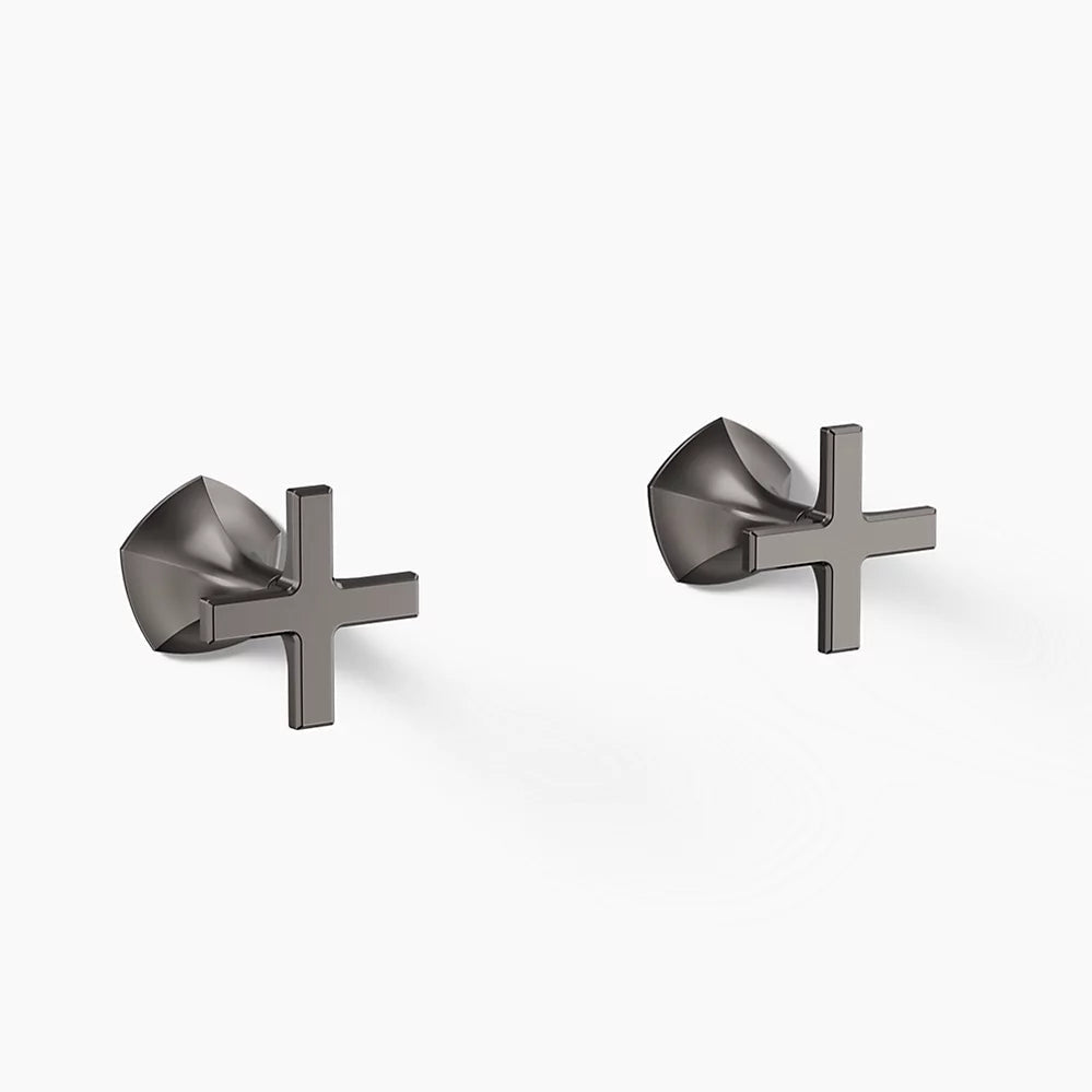 Kohler Occasion Wall-mount bathroom sink faucet Cross handle trim, 1.2 gpm K-T27013-3-TT - Plumbing Market