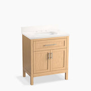Kohler Hadron 30" bathroom vanity cabinet with sink and quartz top K-39604-ASB-WEK - Plumbing Market