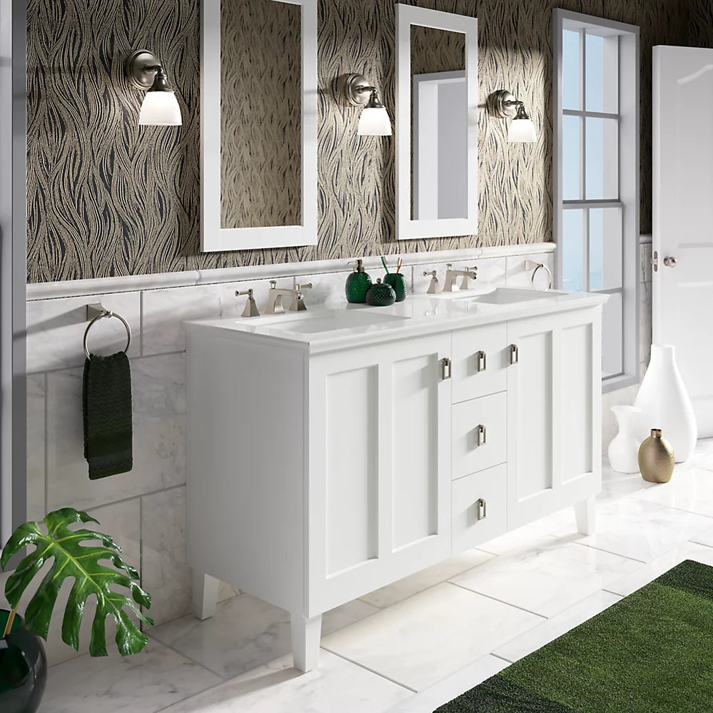 Kohler Poplin 60" bathroom vanity cabinet K-99537-LG-1WA - Plumbing Market
