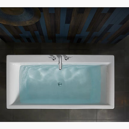Kohler Stargaze 72" x 36" freestanding bath with straight shroud K-6366-0 - Plumbing Market