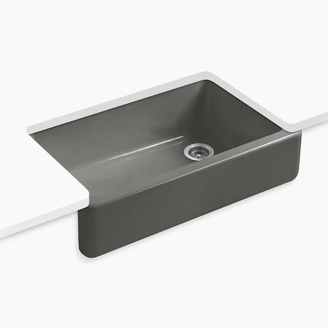 Kohler Whitehaven 35-3/4" undermount single-bowl farmhouse kitchen sink K-6489-58 - Plumbing Market