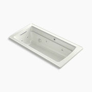 Kohler Archer 66" x 32" drop-in Heated BubbleMassage air bath with whirlpool K-1949-XHGH-NY - Plumbing Market