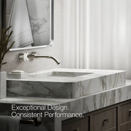 Kohler Components Wall-mount bathroom sink faucet Oyl handle trim K-T77981-8-SN - Plumbing Market