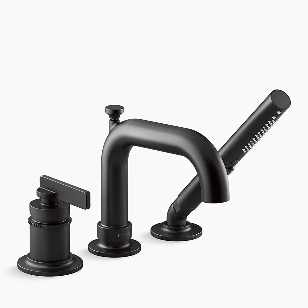 Kohler Castia 1H Bathroom Bath Filler W/Handshower 35913-4-BL - Plumbing Market