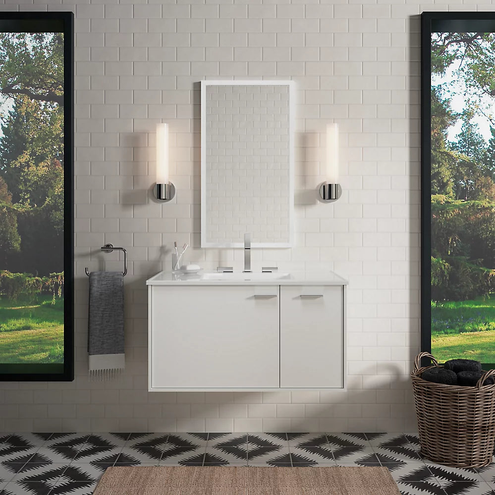 Kohler Jute 36" wall-hung bathroom vanity cabinet K-99543-R-1WA - Plumbing Market