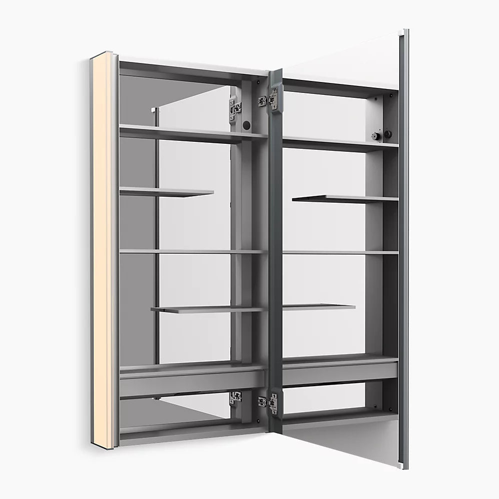 Kohler Maxstow 22" x 40" lighted medicine cabinet K-81148-SLE-DA1 - Plumbing Market