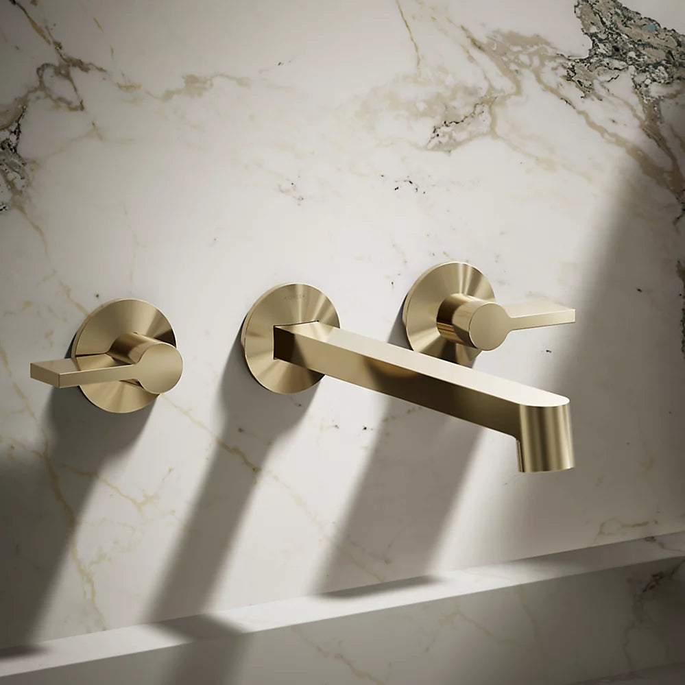 Kohler Components Wall-mount bathroom sink faucet spout with Row design, 1.2 gpm K-T23889-AF - Plumbing Market